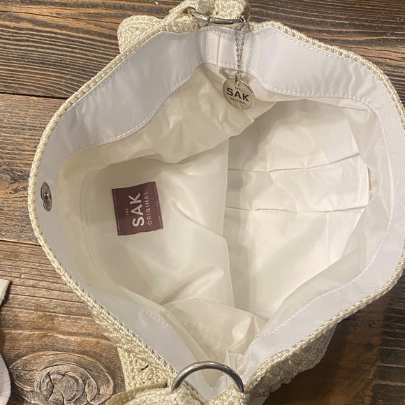 The Sak Tan Crochet Shoulder Bag purse - Picture 5 of 5